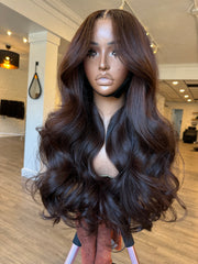 BF #6 Brown Middle Part 26”