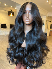 BF #17 Natural Color Middle Part 28”