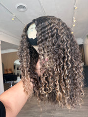 Small Curly Highlighted Wig Unit