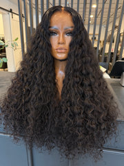 Middle Part Curly Wig 26"