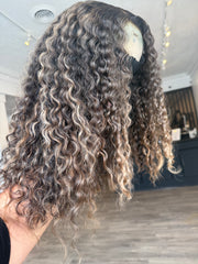 Small Curly Highlighted Wig Unit