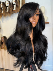Medium Black Wig Unit