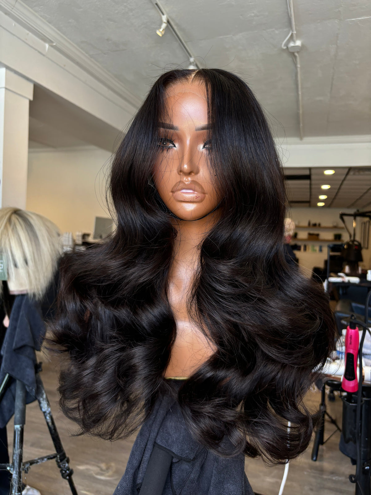 BF #3 Natural Color Middle Part 22”