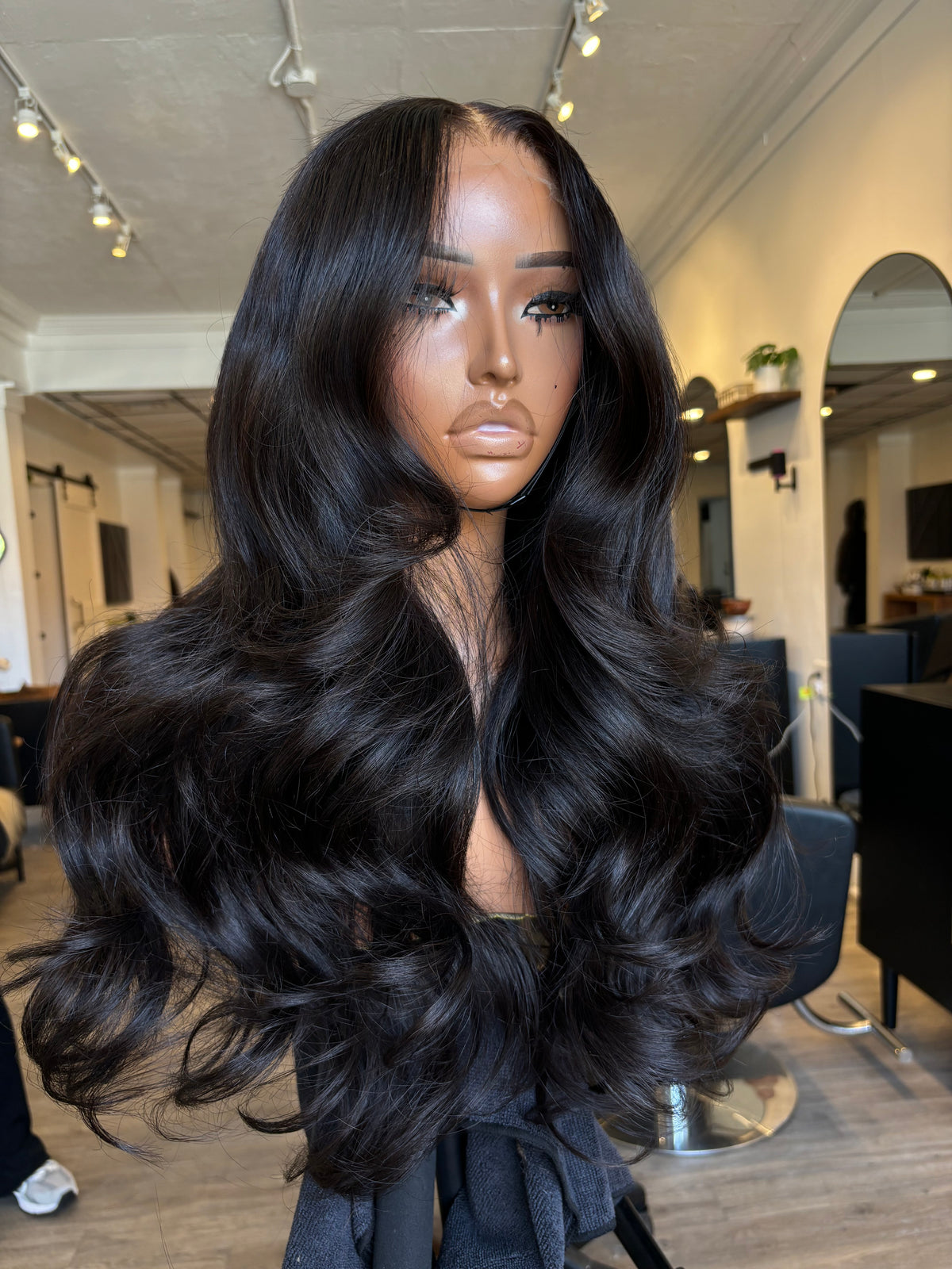 BF #4 Black Middle Part 24”